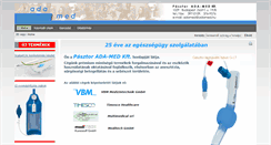 Desktop Screenshot of adamed.hu